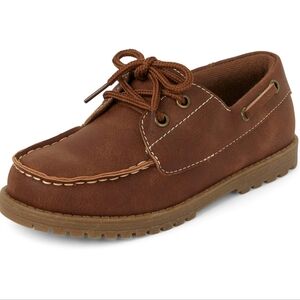 The Children's Place Boys Boys Slip on Boat Shoes 1 Big Kids Tan